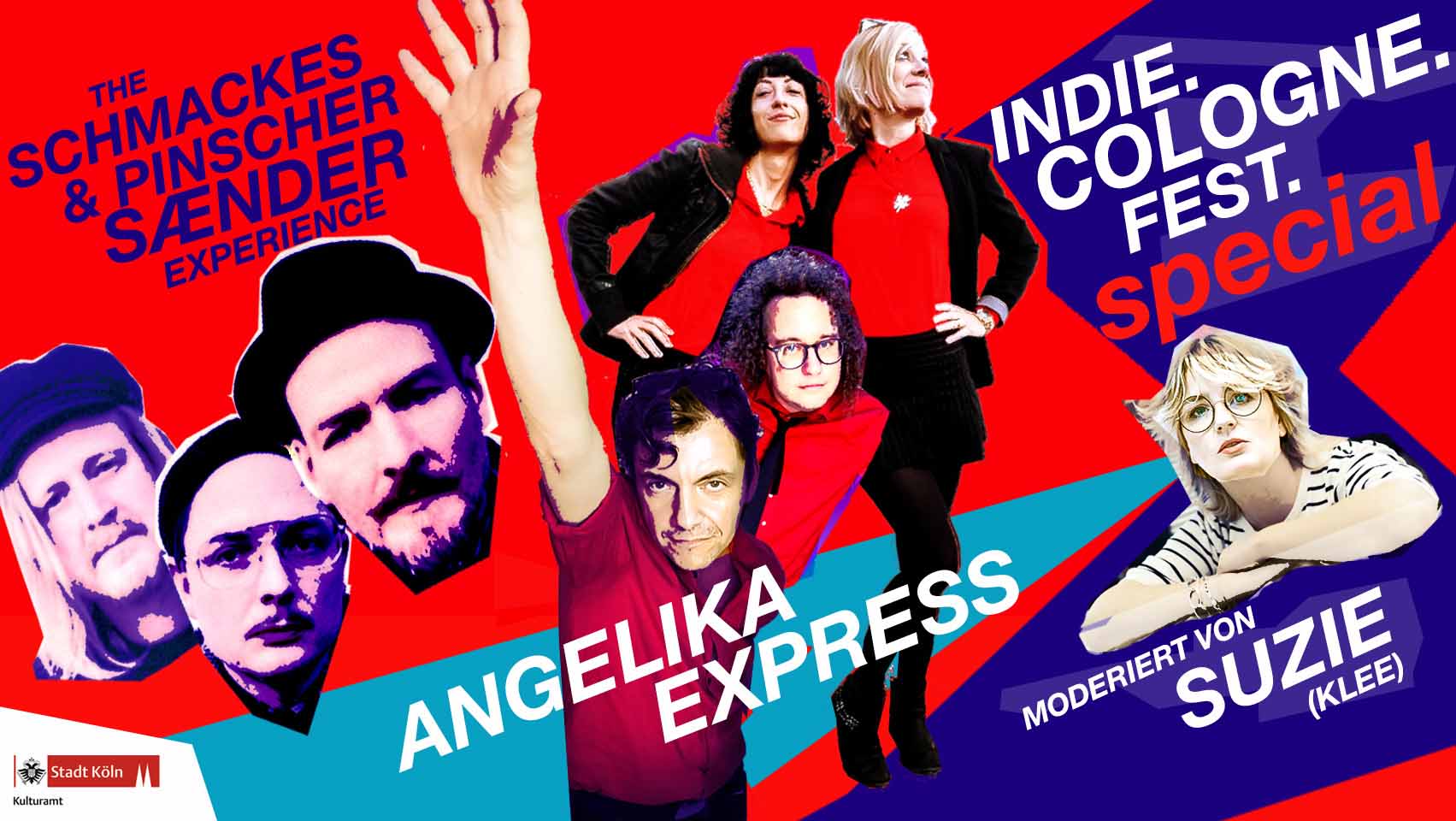 Angelika Express Suzie Kerstgens Klee Schmackes Pinscher Saender Köln Odonien Konzert Flyer